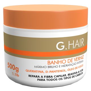 G.Hair Banho de Verniz - Máscara de Tratamento 500g
