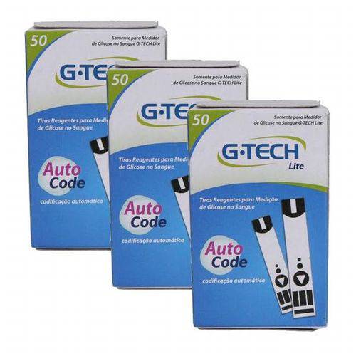 G-tech Lite Teste com 50 Tiras Reagentes 3 Unidades