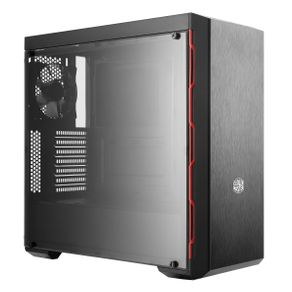 Gabinete Gamer Cooler Master MCB-B600L-KANN-S00 Masterbox MB600L Borda Vermelha