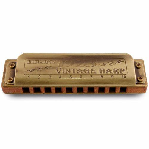 Gaita de Boca Diatônica Hering Harmônicas Vintage Harp 1923 em (e) 11020