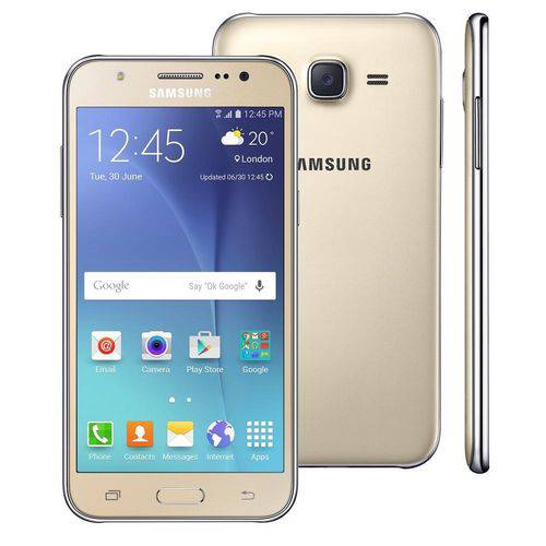 Galaxy J5 Duos Samsung 16GB Dourado Seminovo