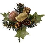 Galho Decorativo Luxo com Pinhas para Árvore de Natal - Orb Christmas