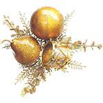 Galho Decorativo para Árvore de Natal Tamborzinho Dourado - Orb Christmas