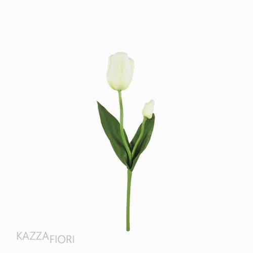 Galho Tulipa Artificial - Branco