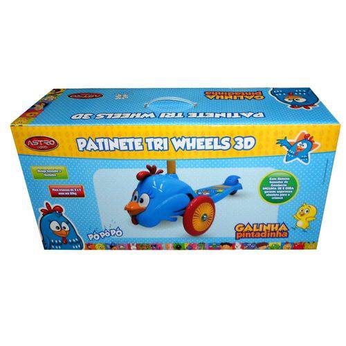 Galinha Pintadinha-Patinete Tri Wheels 3d Astro Toys 8966