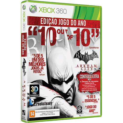 Game Batman: Arkham City - Edição Jogo do Ano - Xbox 360