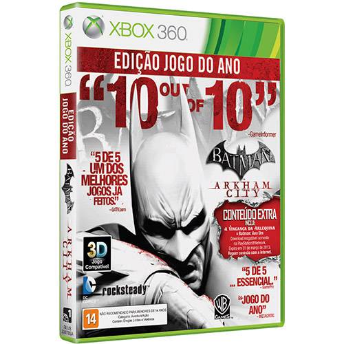 Game Batman Arkham City - Goty Edition - Xbox 360