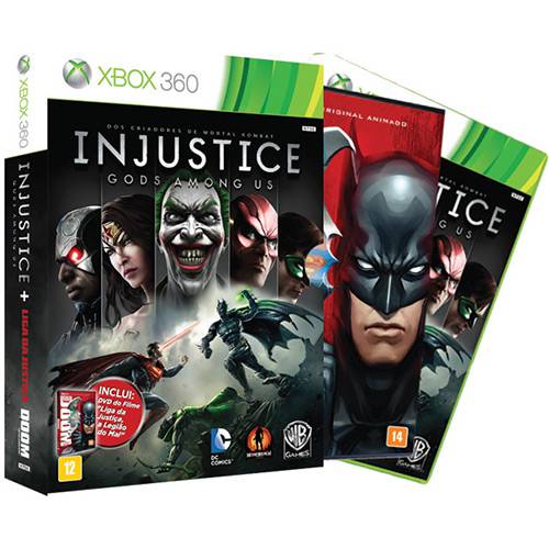 Game Injustice - Gods Among Us - Edição Especial Limitada Incluindo Filme Liga da Justiça: a Legião do Mal + Skins para Download - Xbox