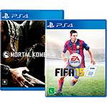 Game Mortal Kombat X + FIFA 15 - PS4