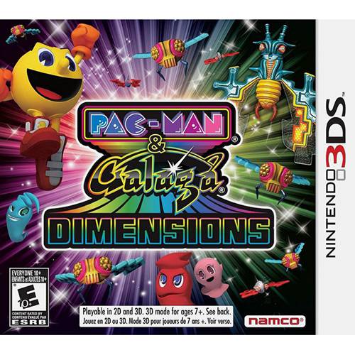 Game Pac-Man And Galaga Dimensions - 3DS