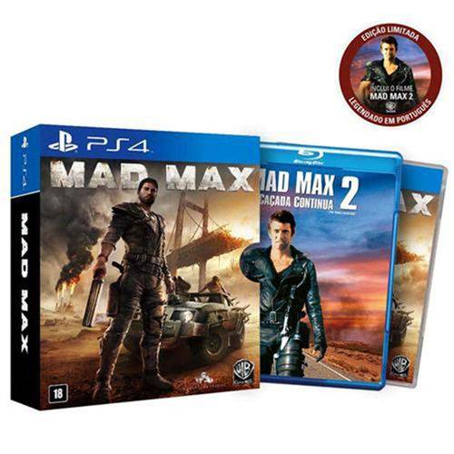 Game Ps4 Mad Max: Edicao Especial + Filme Mad Max 2 a Cacada Continua