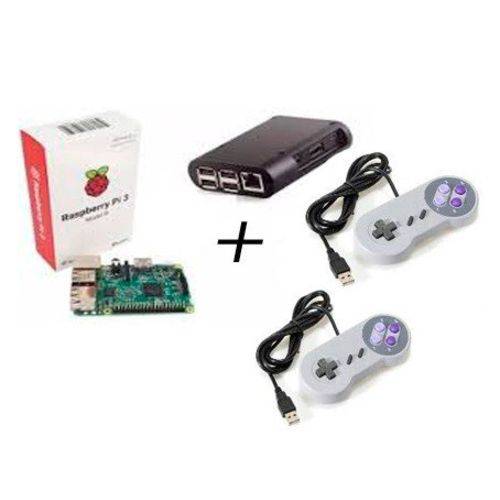 Game Retro Raspberry Pi3 com Recalbox 64gb com 2 Controles