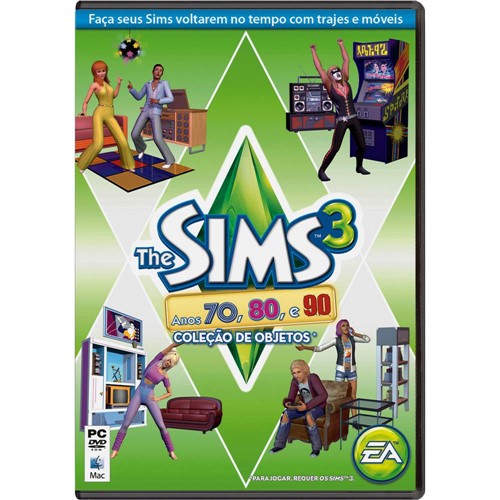 Game The Sims 3: Anos 70, 80 e 90 - PC