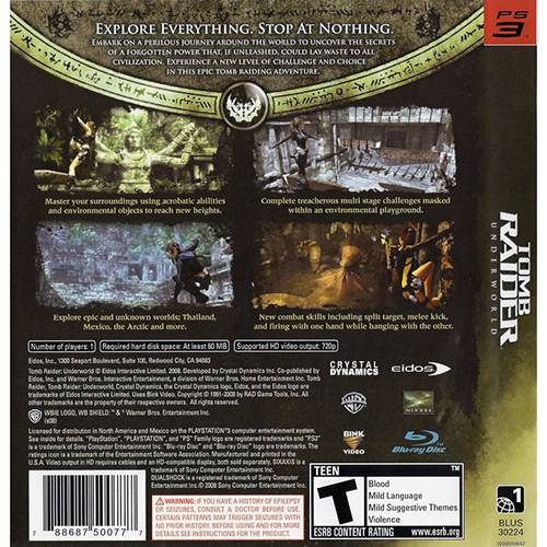 Game Tomb Rider: Underworld PS3