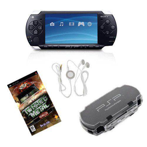 Gamer Kit Psp Oficial - Case Sony + Headset Original Sony + Jogo Twisted Metal Original