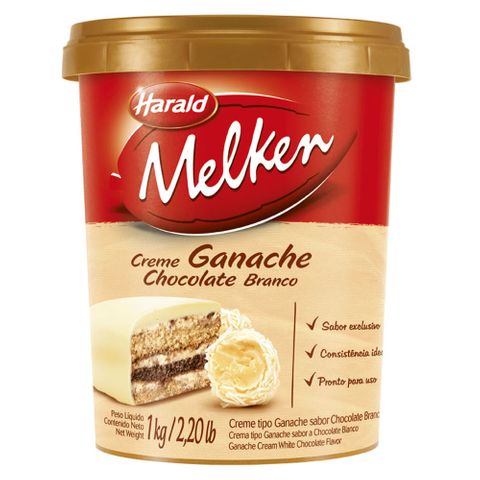 Ganache Chocolate Branco Kg - Harald