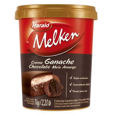 Ganache Chocolate Meio Amargo Kg - Harald
