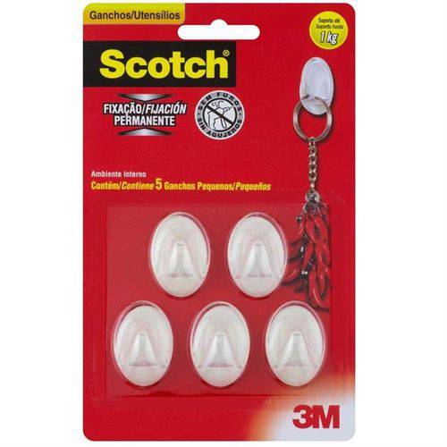 Gancho Scotch Transparente Pequeno - HB004270458 - 3M
