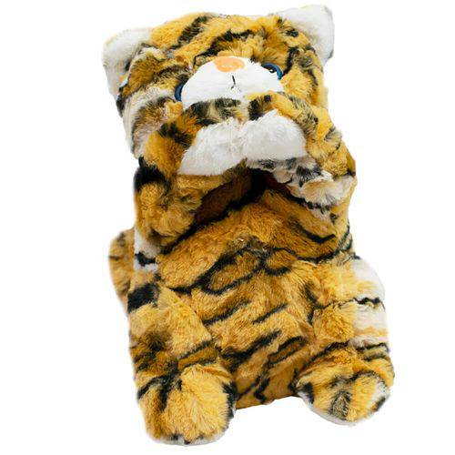 Gato Pelagem Tigre Patas Levantadas 28cm - Pelúcia