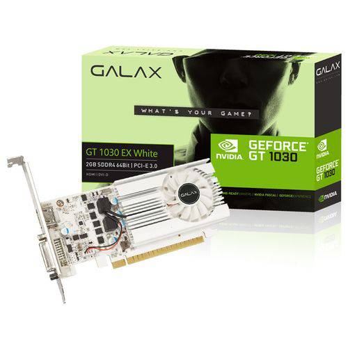 Geforce Galax Gt Mainstream Nvidia 30npk4hvs6xw Gt 1030 2gb Ddr4 64bit 1050mhz Dvi Hdmi