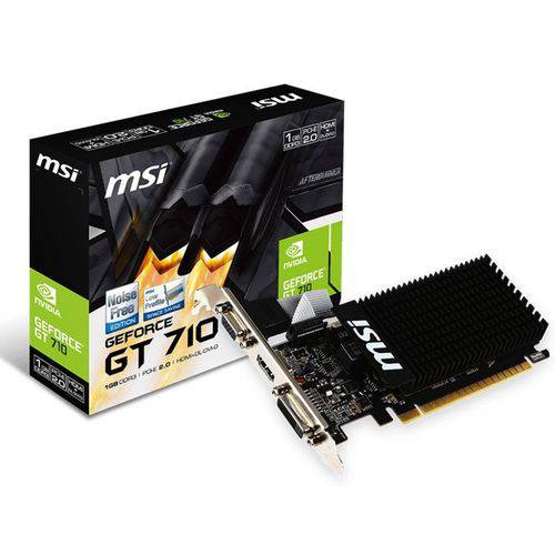 Geforce Msi Gt Mainstream Nvidia 912-v809-2022 Gt 710 1gb Ddr3 64bit 1600mhz Dvi Hmdi Vga
