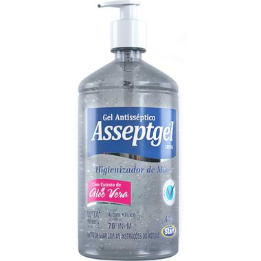 Gel Antiseptico Asseptgel Cristal 440g