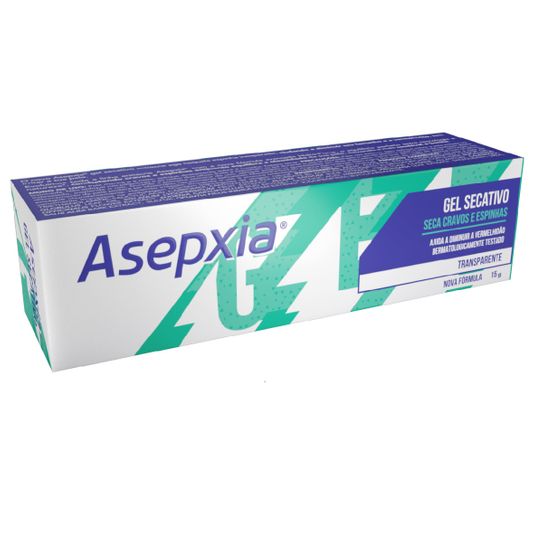 Gel Asepxia Secativo Nova Formula Transparente 15g