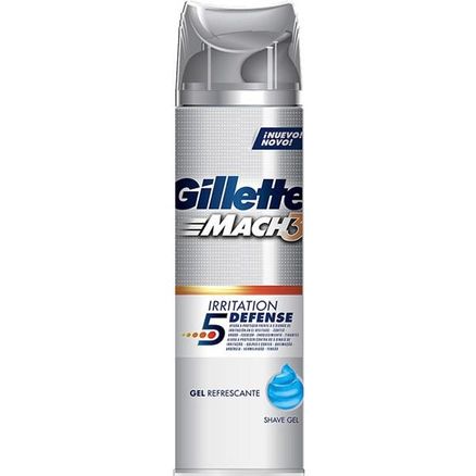 Gel de Barbear Gillette Mach3 Irritation Defense 198g