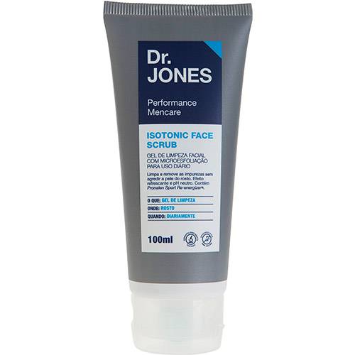 Gel de Limpeza Facial com Microesfoliação Dr. Jones Isotonic Face Scrub 100ml