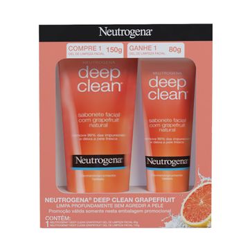 Gel de Limpeza Facial Neutrogena Deep Clean Grapefruit 150g Grátis Gel de Limpeza Facial 80g