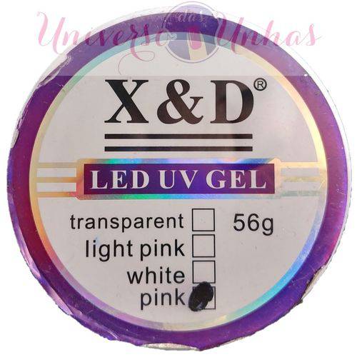 Gel de Unha Led Uv X&d Pink 56g Acrigel