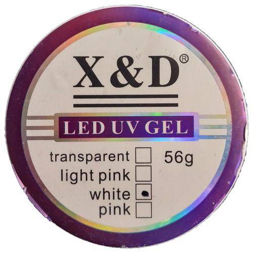 Gel de Unha Led Uv X&d White 56g Acrigel