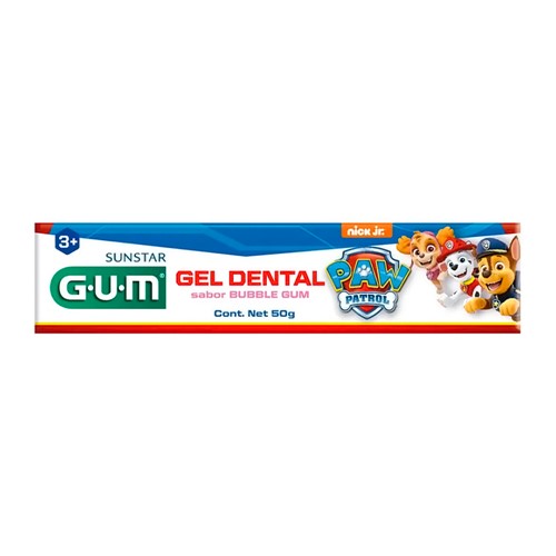 Gel Dental Infantil Gum Patrulha Canina 3+ Sabor Tutti Frutti 50g