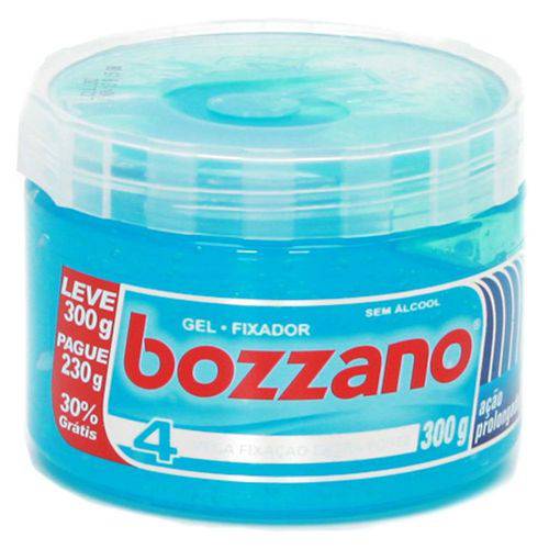 Gel Fixador Bozzano Azul Fixao Mega Forte 4 - 300gr