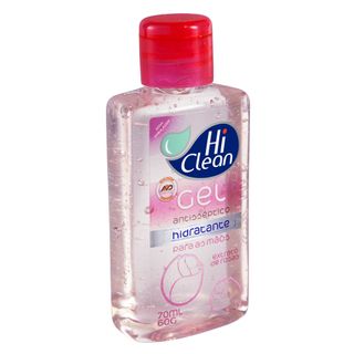 Gel Higienizador Antisséptico Hi Clean - Extrato de Rosas 70ml