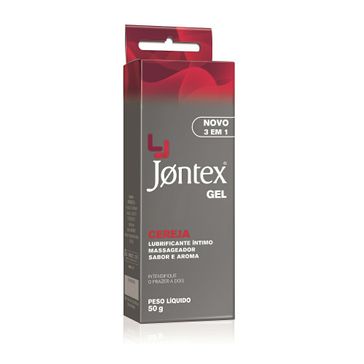 Gel Lubrificante Jontex Cereja 3 em 1 50g