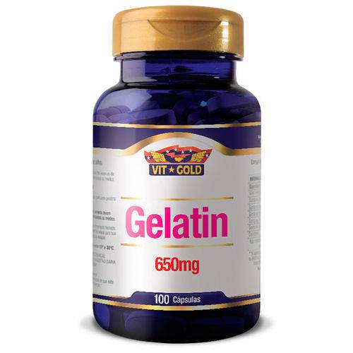 Gelatin 650mg (100 Cápsulas) - Vitgold