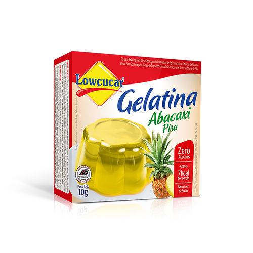 Gelatina Abacaxi Lowçucar 10g