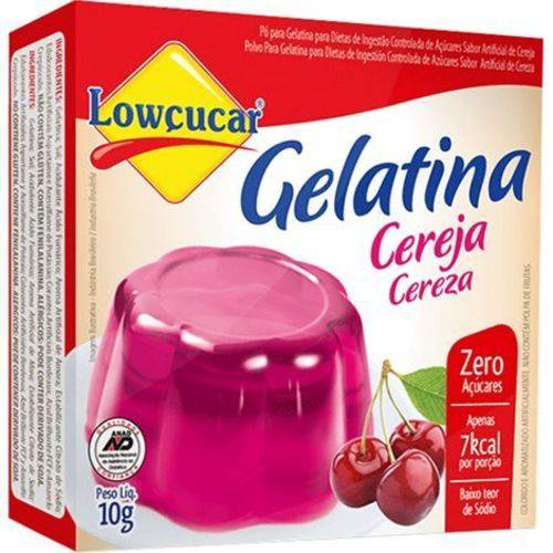 Gelatina Cereja 10g Lowcucar