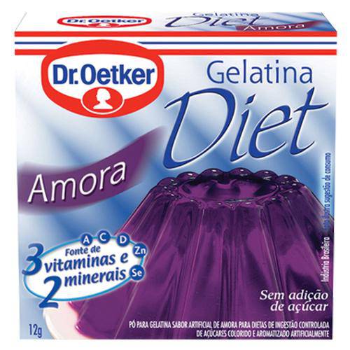 Gelatina Diet Amora 12g - Dr Oetker