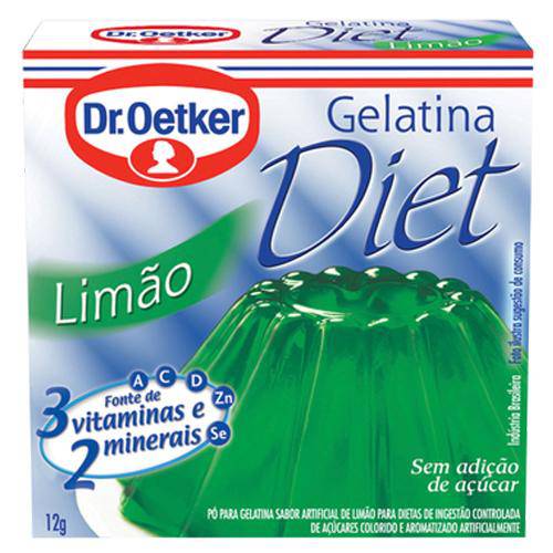 Gelatina Diet Limão 12g - Dr Oetker