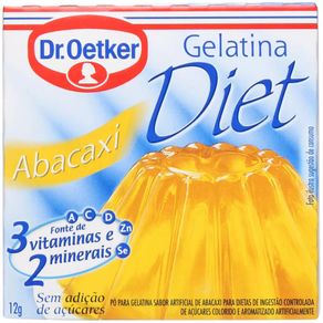 Gelatina Diet Sabor Abacaxi Dr. Oetker 12g