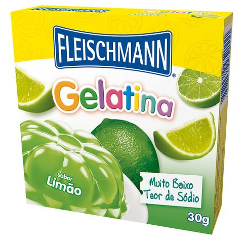 Gelatina em Pó Limão 20g - Fleischmann