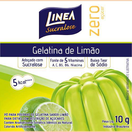 Gelatina em Pó Linea Sucralose Sabor Limão