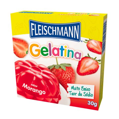 Gelatina em Pó Morango 20g - Fleischmann