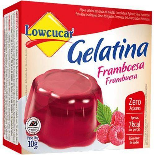 Gelatina Framboesa 10g Lowcucar