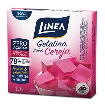 Gelatina Linea Sucralose Cereja 10g