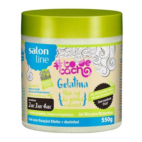 Gelatina não Sai da Minha Cabeça Salon Line To de Cacho com 550g