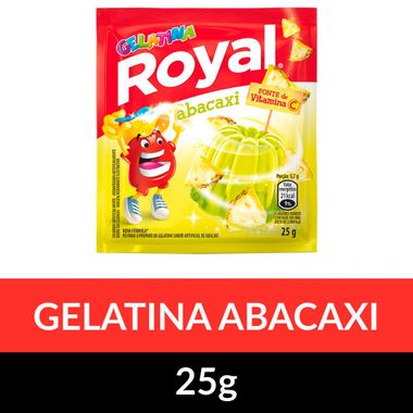 Gelatina Pó Royal Abacaxi 25g