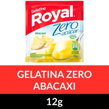 Gelatina Pó Zero Royal Abacaxi 12g